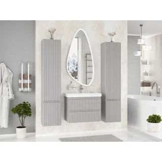 Подвесная тумба под раковину Brevita Victory 66 VIC-07070-0302Я серый